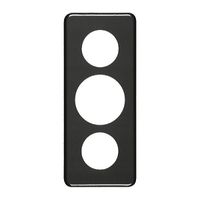 Placca di copertura 3×1 43-58-43mm nero