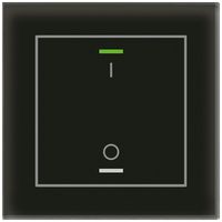 UP-Taster KNX RGBW MDT GTL-1TBS.02S 1T/2B Temp Glas schwarz "I/O"