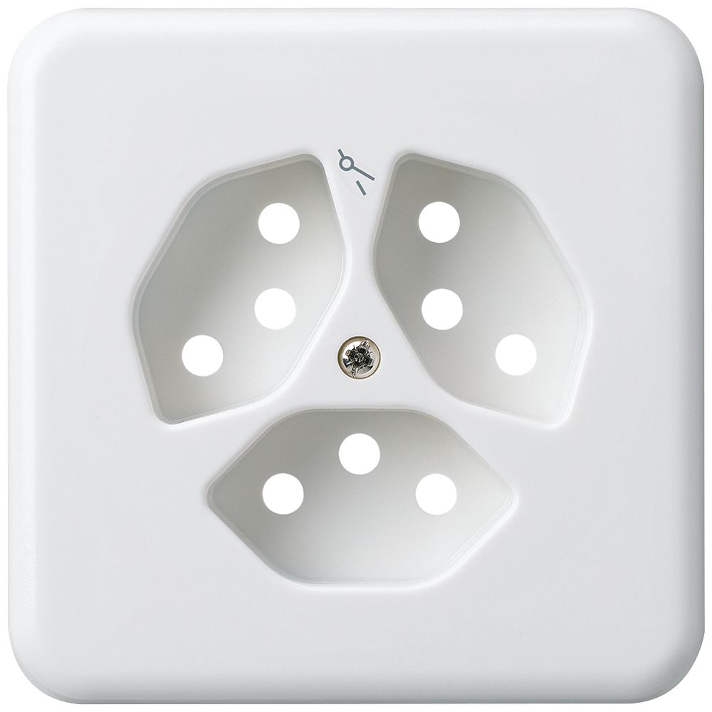 Abdeckplatte Gr.I 3×Typ 13/1 basico weiss