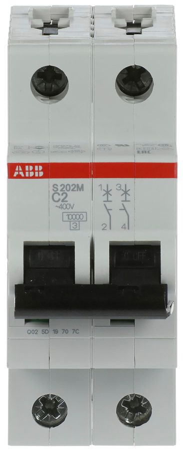 Disgiuntore ABB S202M-C2 2A C 10kA