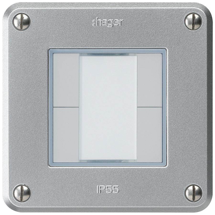 UP-Taster robusto C KNX 4× s/e-link aluminium