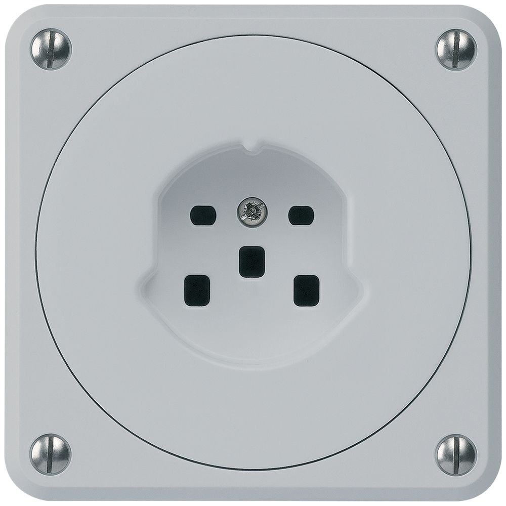 Prise HA robusto type 25 avec bornes enfichables gris