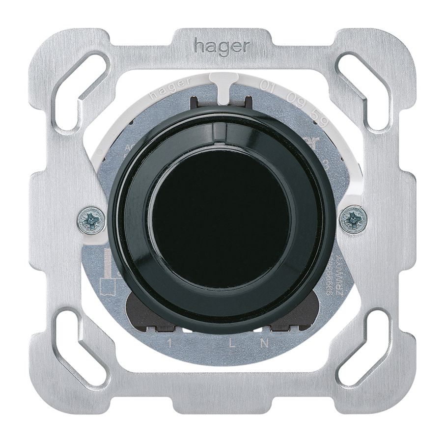 UP-Drehdimmer Nebenstelle Hager basico BM schwarz