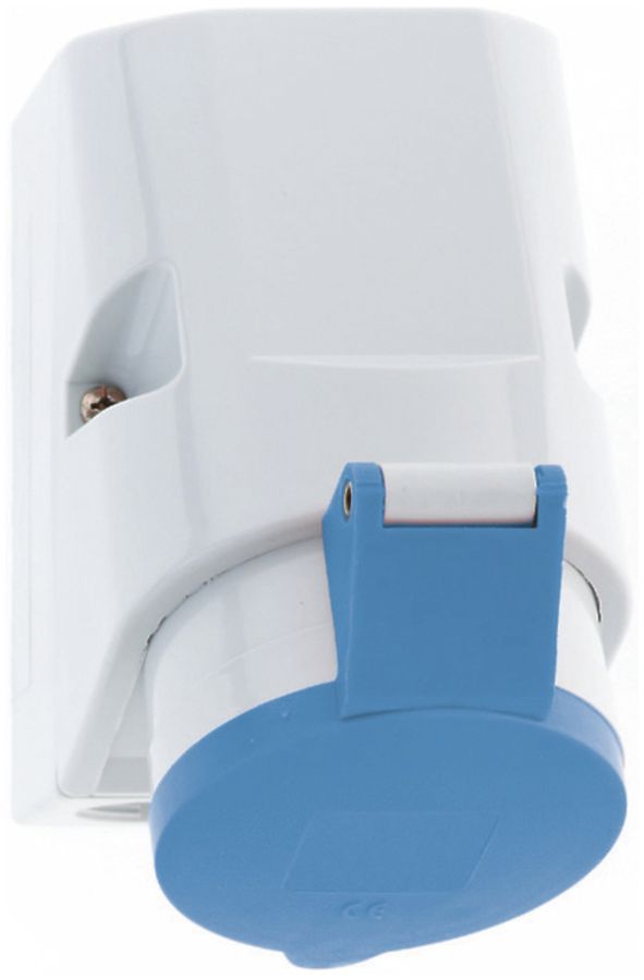 Prise AP CEE Bals 32A 5P 230V 9h IP44 Ni 83×126mm QC