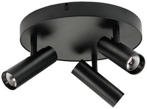 Spot LED SG Tube Micro 3×6W 1050lm 930 40° REG Ø250×120×29mm nero