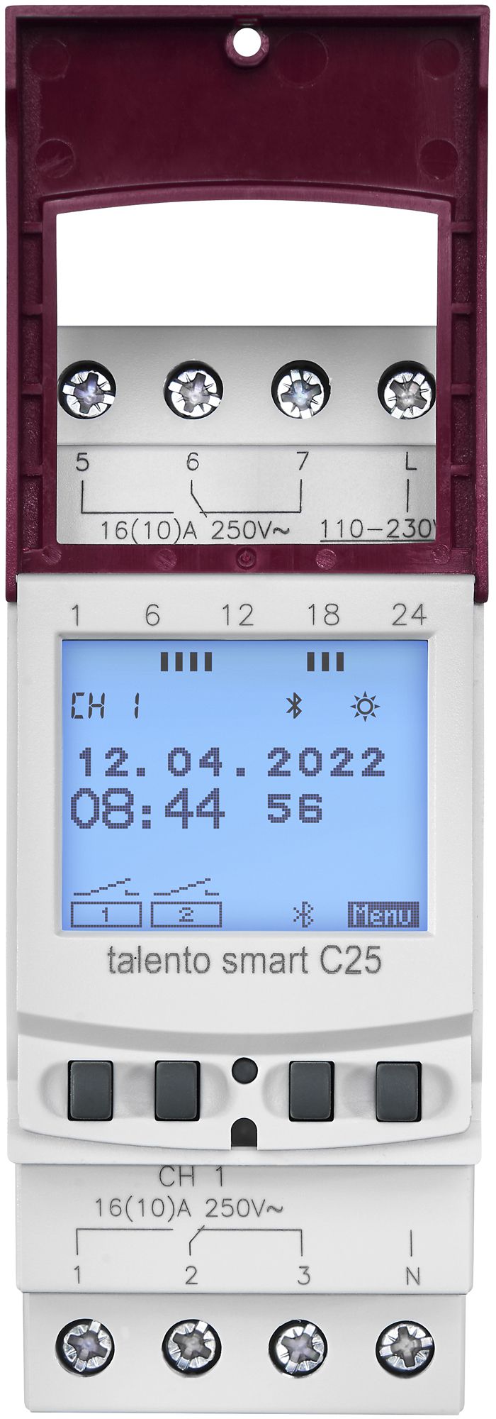 REG-Schaltuhr digital talento smart C25, 2-Kanal 110/230VAC