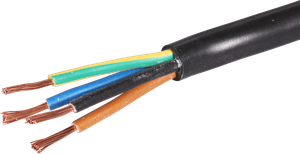 Kabel Td 4×1.5mm² 2LNPE schwarz Eca