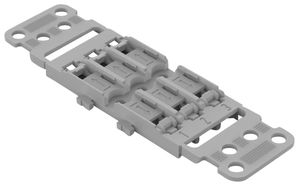 Adattatore di fissaggio WAGO con scarico di trazione 6×4mm² a vite grigio