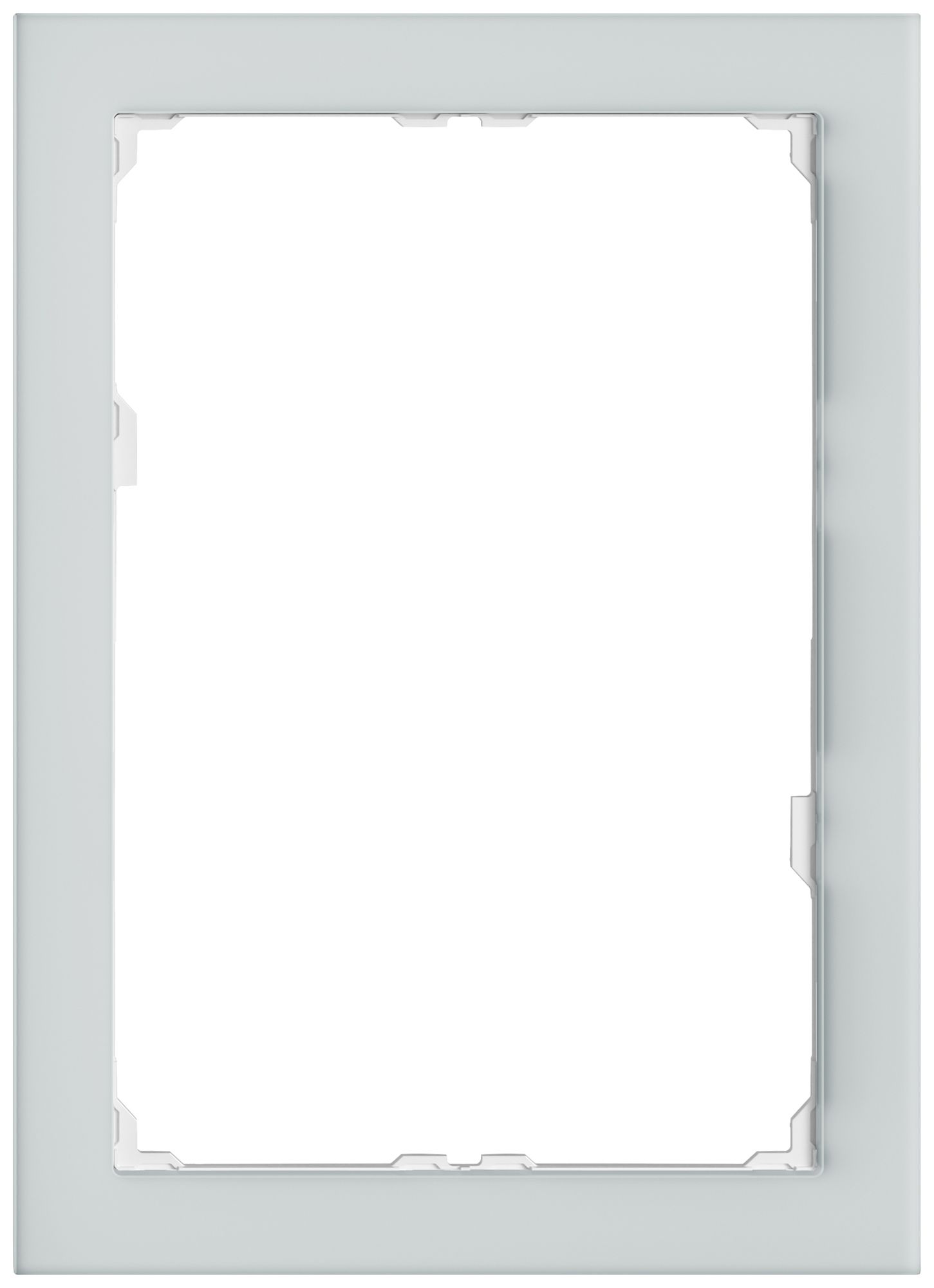 UP-Abdeckrahmen EDIZIO.liv prestige SNAPFIX® f.Panel 7" 214×154mm spiegel satin