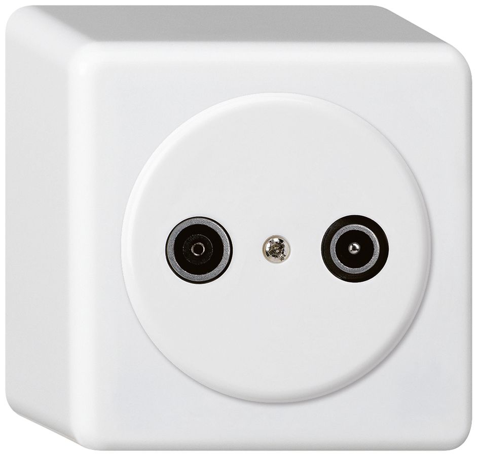 AP-Antennendose basico TV-R 19dB 2GHz weiss