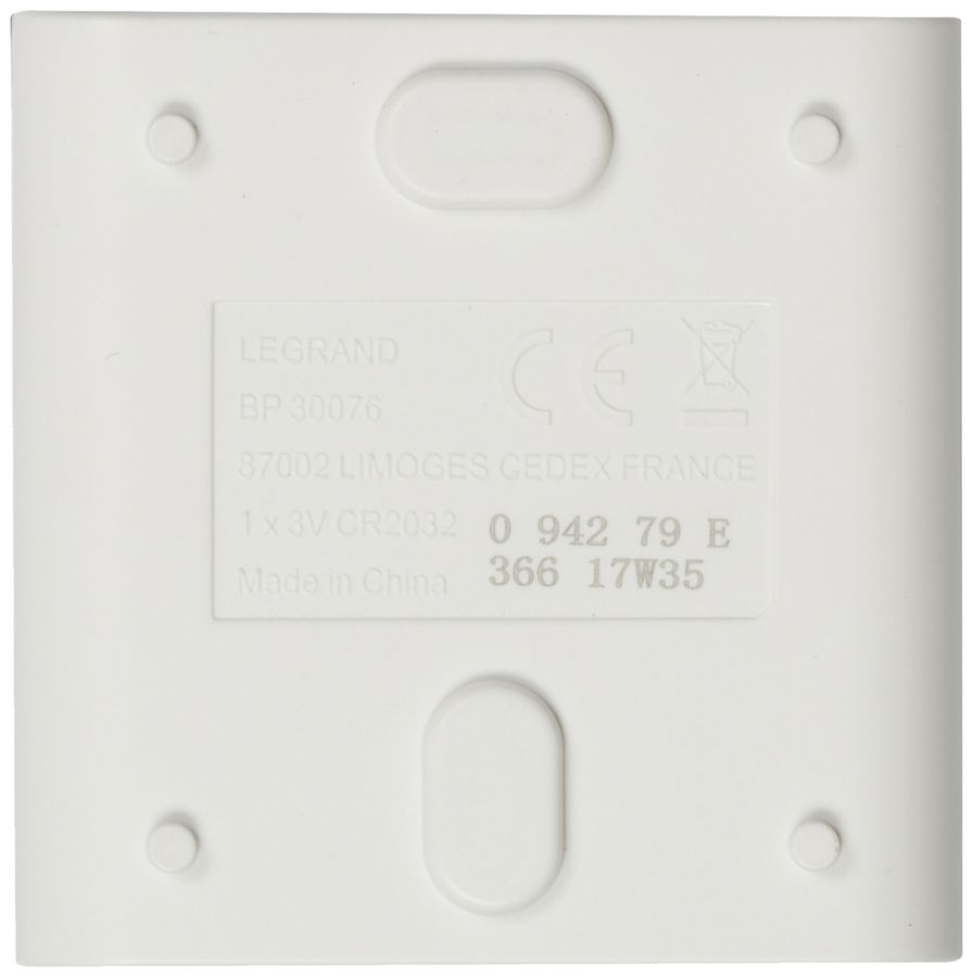 Funk-Sonnerietaster Legrand Premium 100m, 3V, IP54, weiss