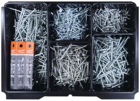 Elektrikerschrauben Pan-Head-Sortiment Sortifix EL 1000 Stk. T20+5 Bohrer 4×75mm