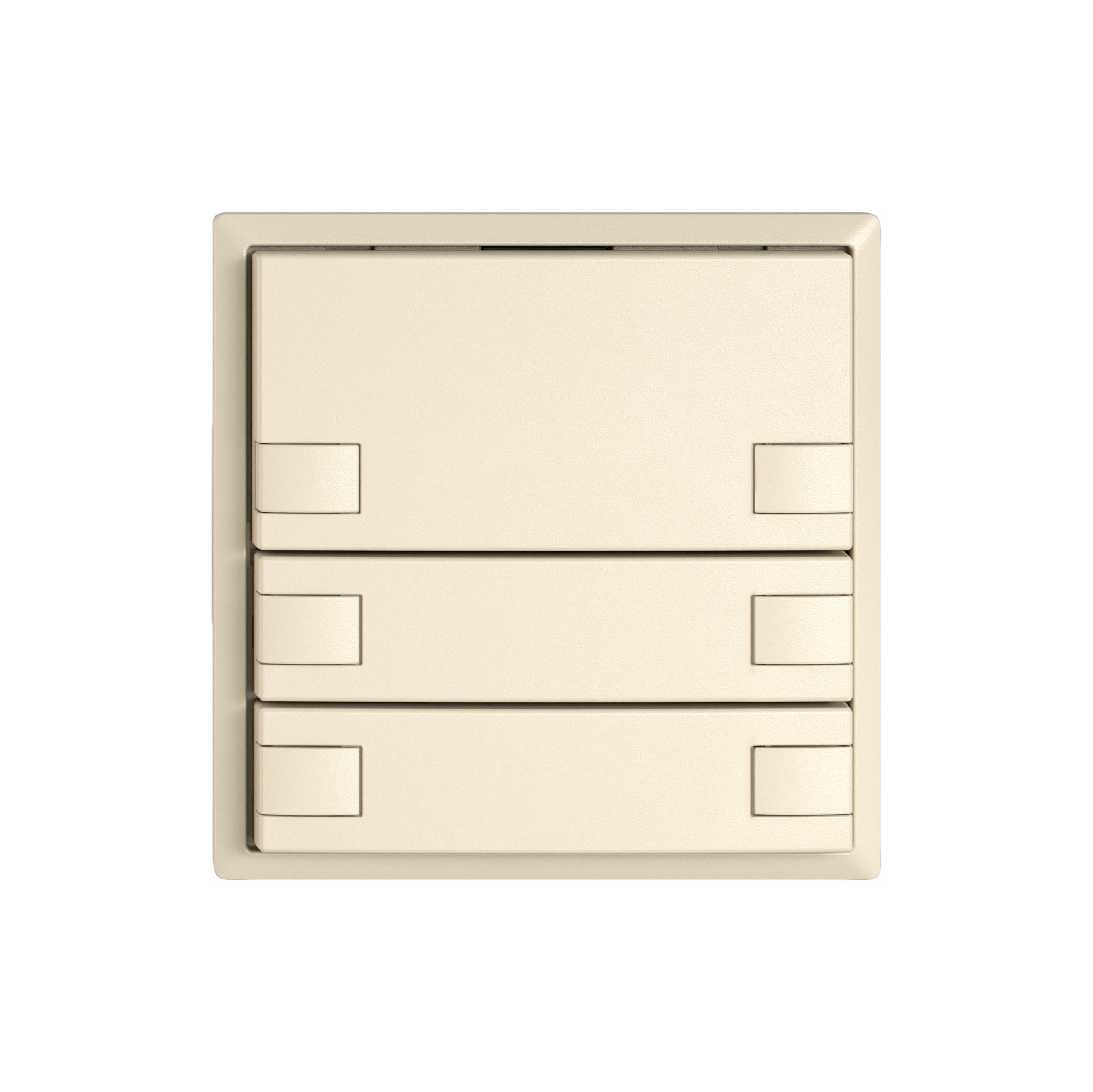 Pulsante KNX RGB EDIZIO.liv SNAPFIX® sensore temp.s.LED 3× com.2T cr