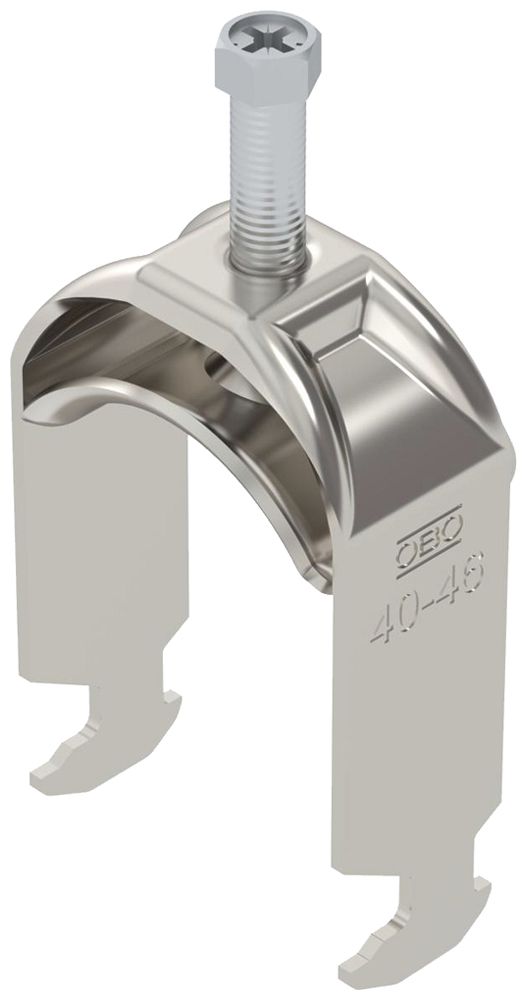 Fixation rapide BET 2056 pied à H métal 40…46mm 1×câble A2 1.4301