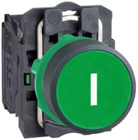 Drucktaster Harmony XB5 flach gn Ø22.5mm 1NO IP66