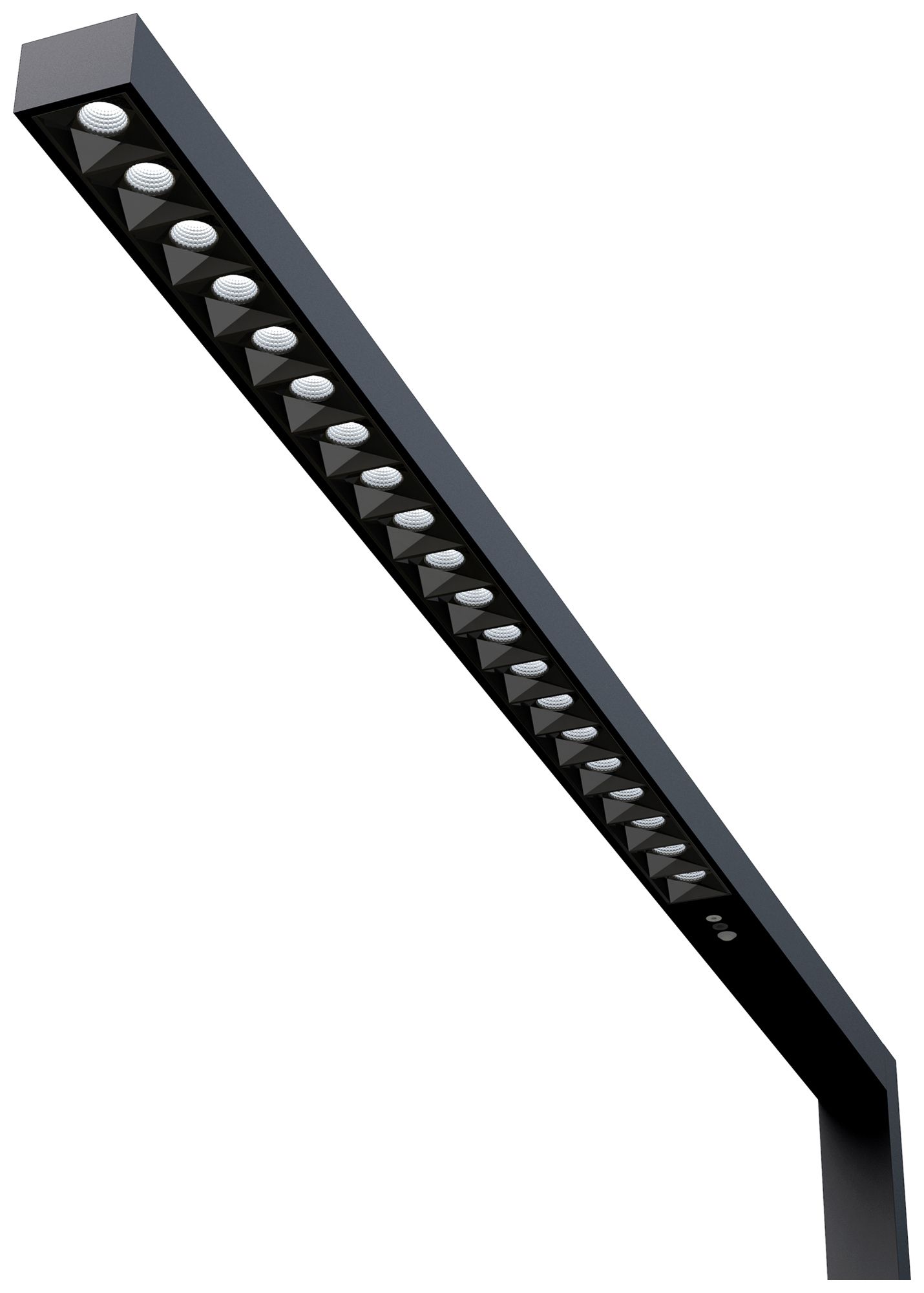 Lampadaire LED DOTLUX STYLEbutler 80W 10200lm 4000K PIR SEN 1-10V noir