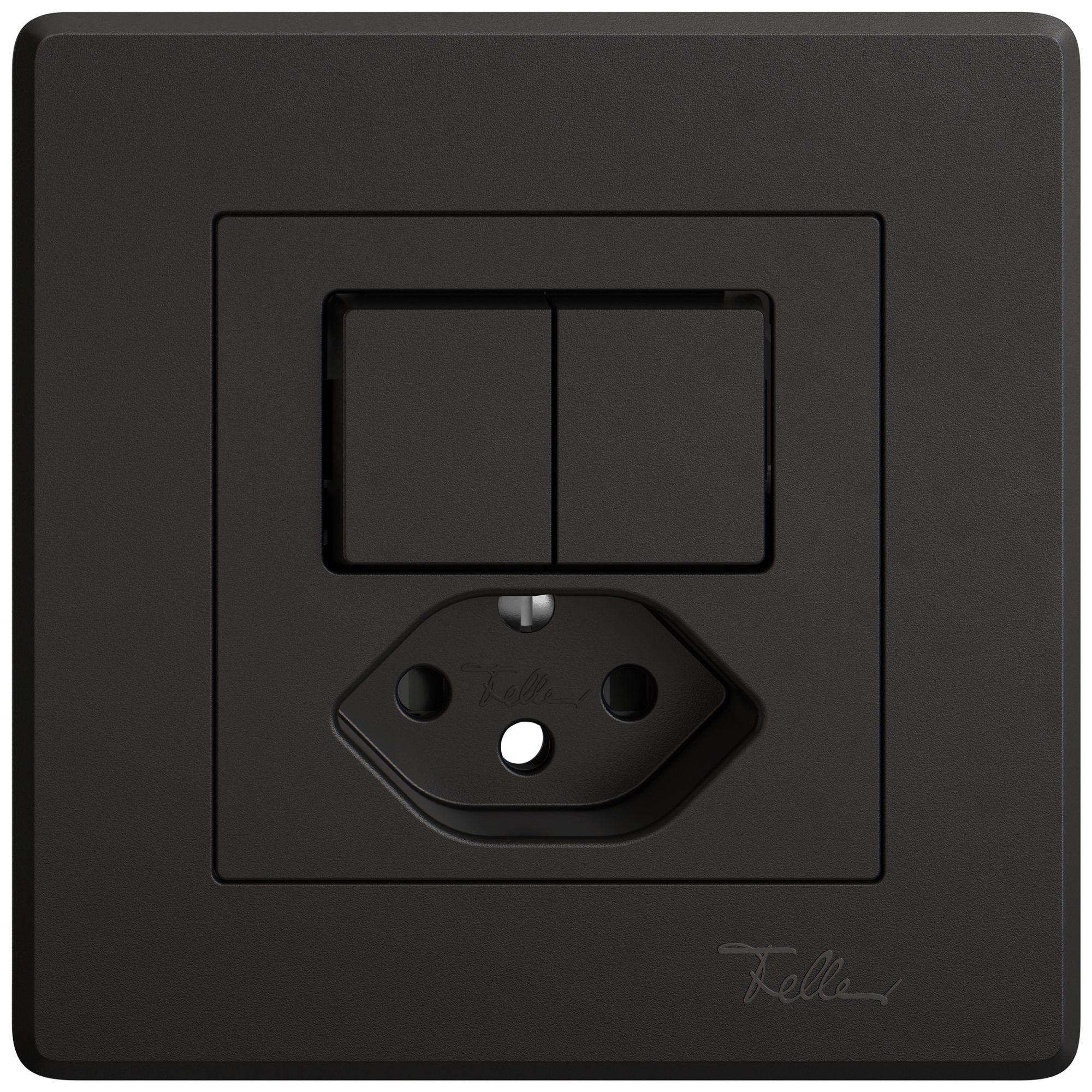 Kit di montaggio INC EDIZIO.liv SNAPFIX® per combi.T13 con 2 tasti shutter ne