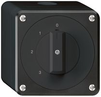 AP-Drehschalter robusto IP55 Schema 5/1P schwarz