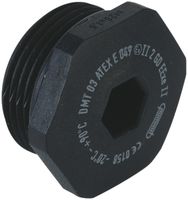 Ex-Verschlusszapfen AGRO 6-kant PA M25 ATEX E 049 schwarz