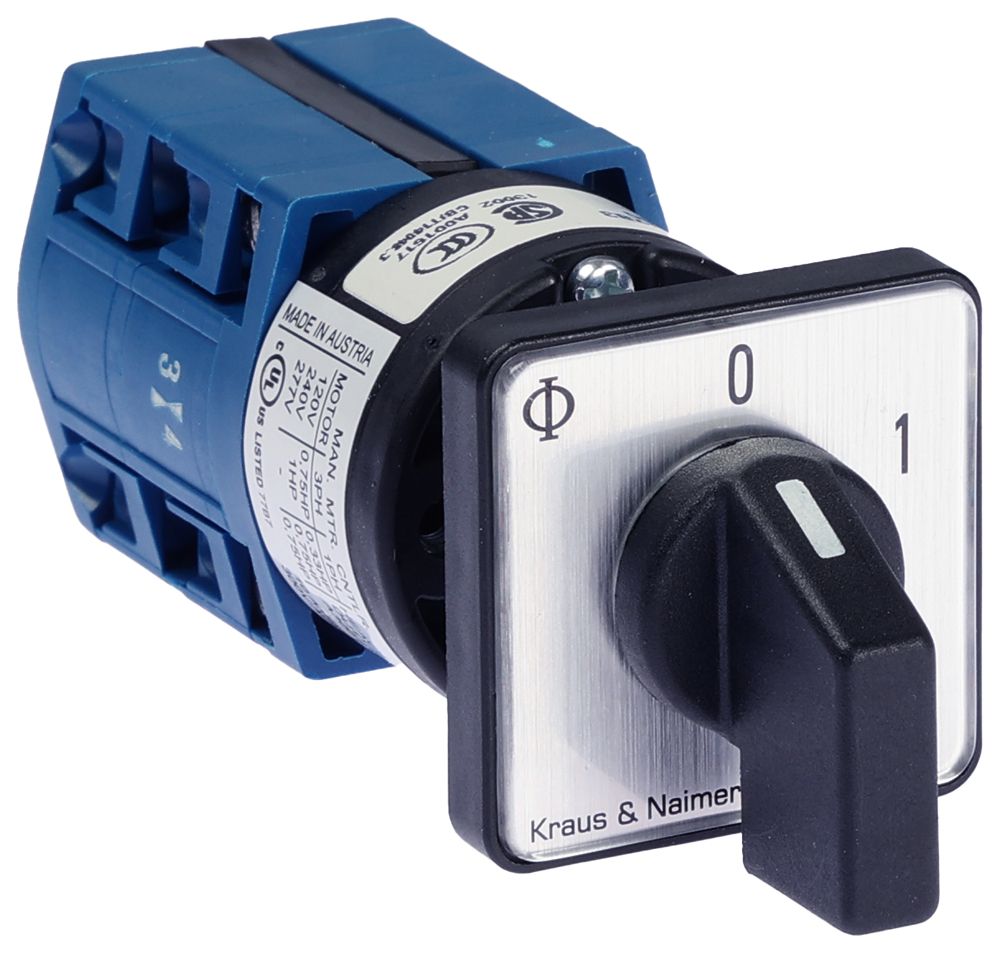 Interruttore INS K&N CG4.A202.E, 10A/400V 3L 30×30mm "0-1"