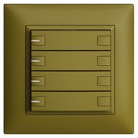 UP-KNX-Taster RGB EDUE FMI, 250mW, m.RGB-LED, 4×Taste, 2×Tastenb., ov