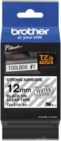 Cassette ruban Brother TZe-S131 12mm×8m, transparent-noir