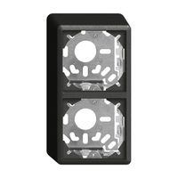 Kappe mit Grundplatte 2×54mm schwarz für Kombination FX Universal