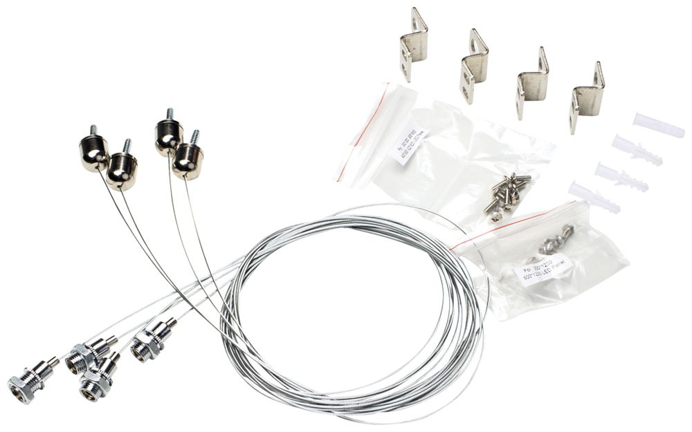 Seilabhängung-Set Legrand DIANA 1400mm Edelstahl