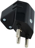 Stecker Warob T12 Einführung vertikal schwarz