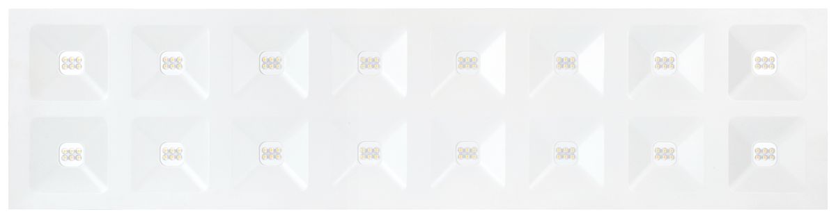 EB-LED-Deckenleuchte Sylvania Quadro 36W 4600lm 840 IP40 DALI 1195×395mm weiss