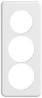 Placca di copertura STANDARDdue 3×1 1×Ø50, 2×Ø58, bianco
