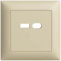 Kit di montaggio INC Feller EDIZIOdue per presa USB 18W tipo A + tipo C vanille