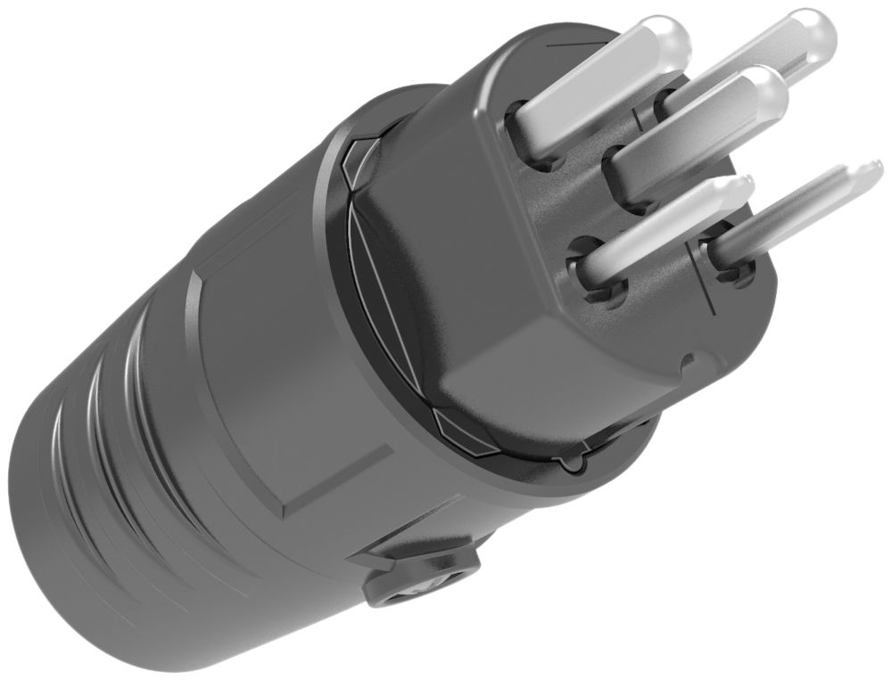 Spina mobile ELBRO T25 IP20 gomma nero