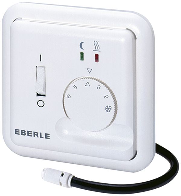 Thermostat ENC Eberle Fre L2A, 230V 1F/16A, 5…30°C, entrée d'abaissement, blanc
