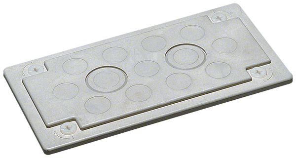 Plaque passe-câbles Hager Univers 235×15×15mm 13 ouvertures de prise de jonction