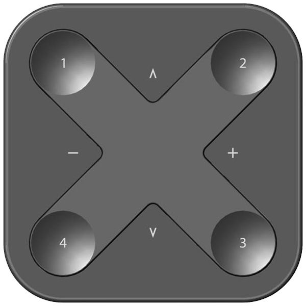 Trasmettitore da parete RF AP Xpress YMOCA-WWSB, a batteria, Casambi, nero