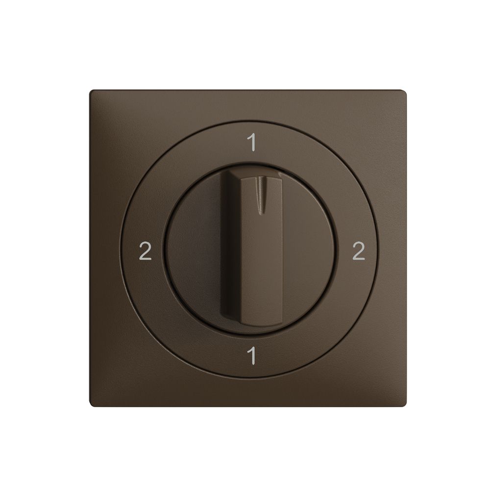 Kit frontale EDIZIOdue 2-1-2-1 60×60mm coffee per interruttore rotativo