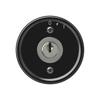 Schwenktaster origin mit Zylinder 1P 0<1 10A 230V 60×60mm schwarz