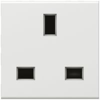 Presa INC MOS GB T13A 250V bianco