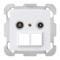 Prise multimédia ENC kallysto R/TV montage B 4dB 2GHz blanc