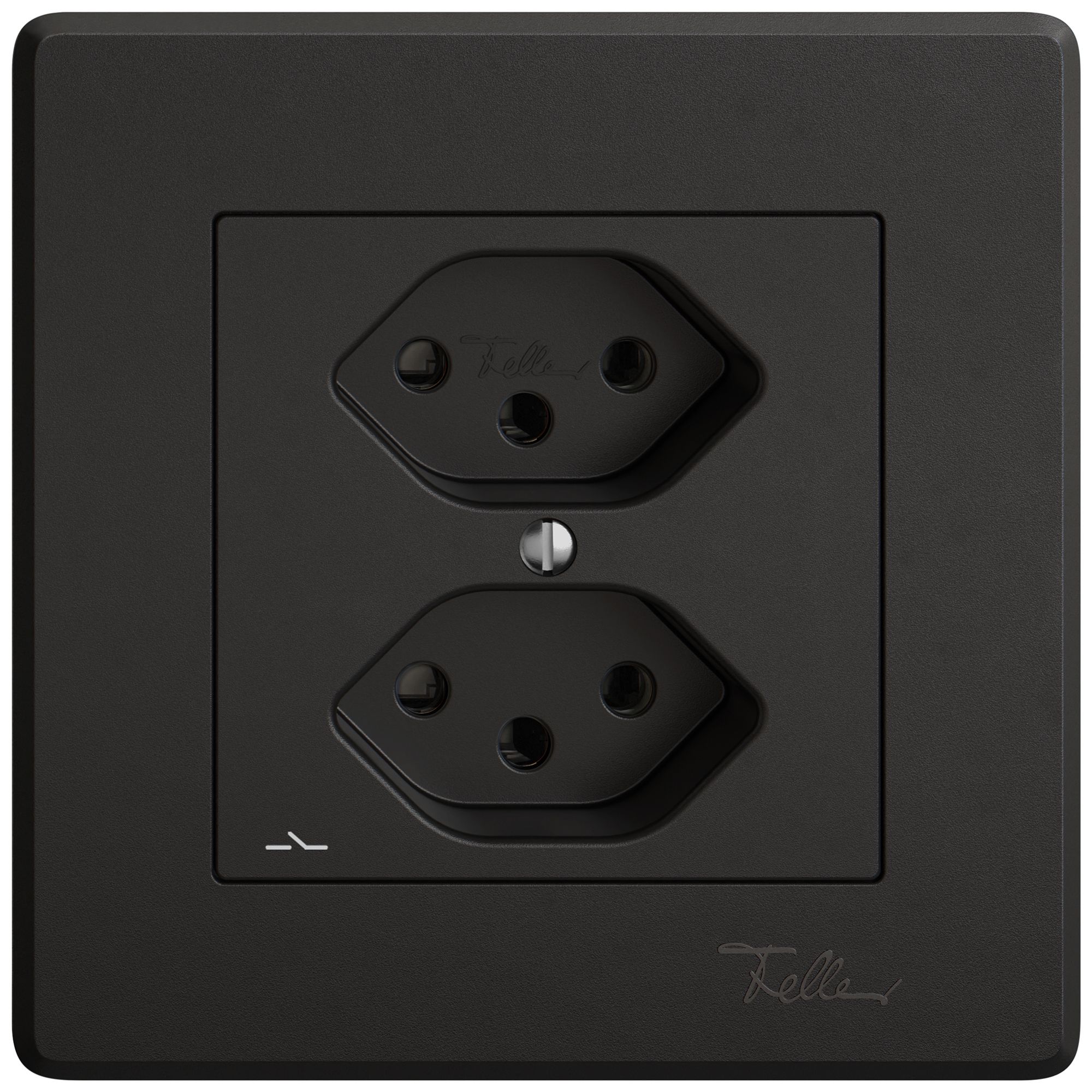 UP-Steckdose EDIZIO.liv SNAPFIX® 2×T13 1×S sz