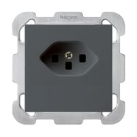 Prise ENC kallysto T23 anthracite bornes à vis avec plaque de fixation