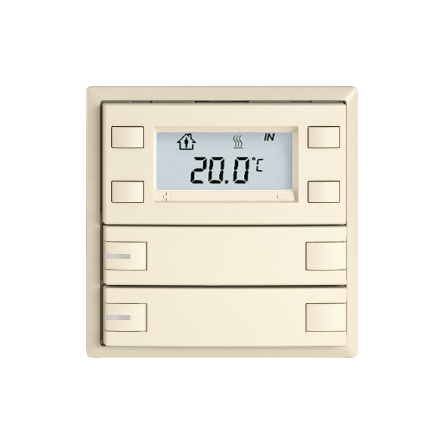 Poussoir RTH EDIZIO.liv SNAPFIX® a.RGB-LED 2×touches comm.2T cr