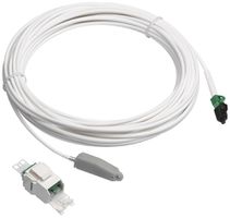 LWL-Set Hager HMS Kupplungsmodul+Patchkabel 20m Draht+Keystone-Adapter weiss