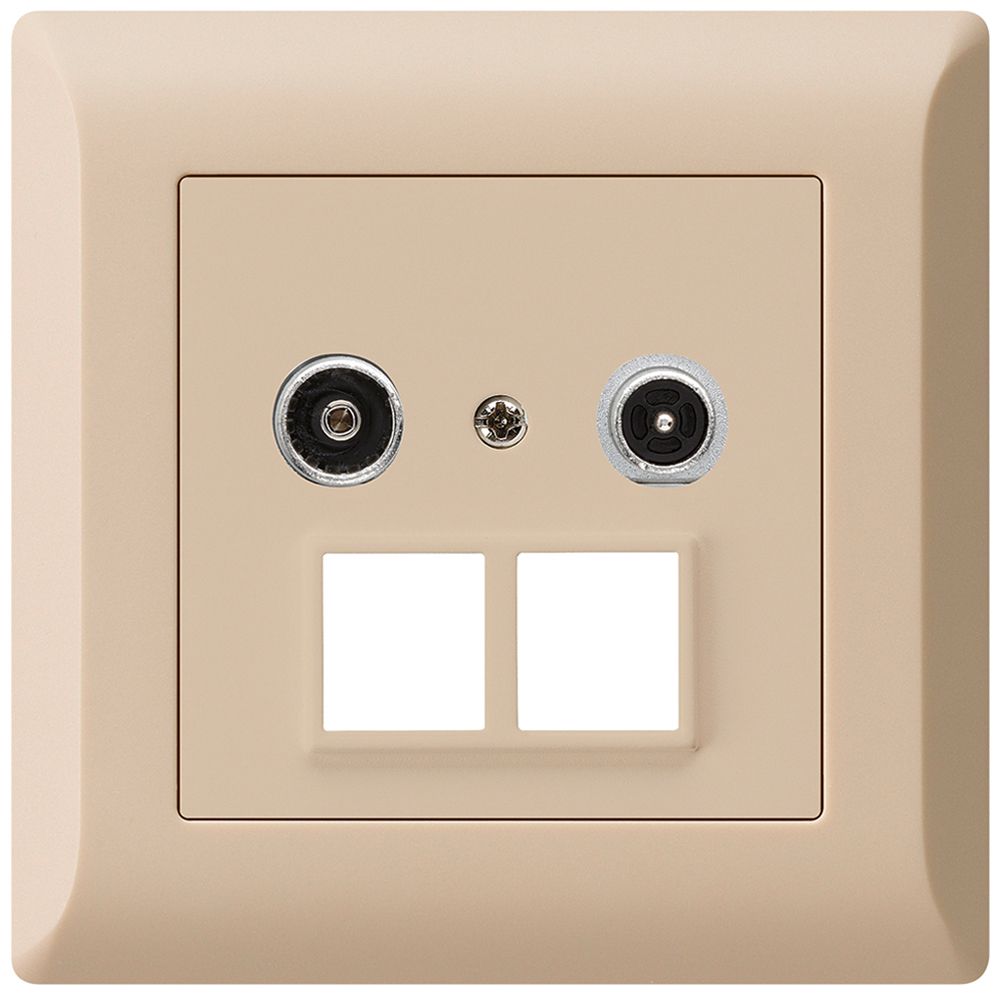 Prise multimédia ENC kallysto.line R/TV 11dB 2GHz beige