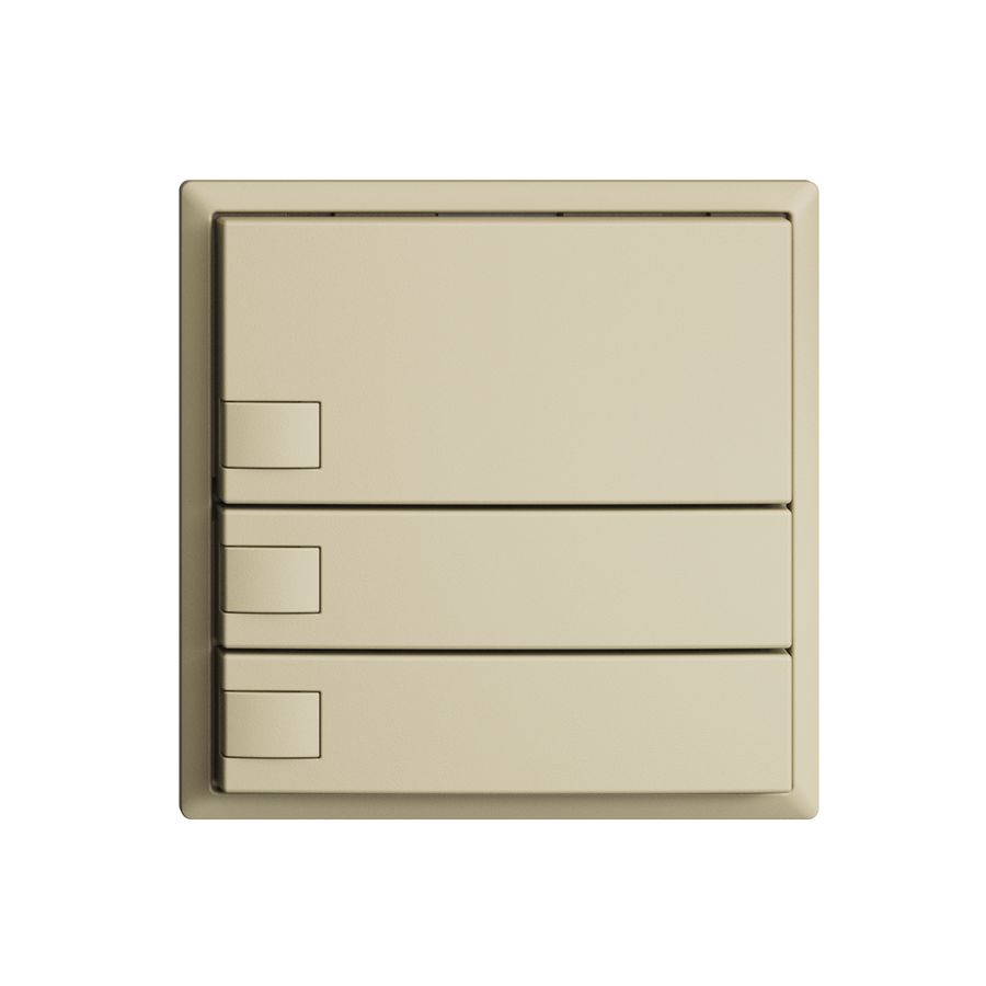 KNX-Taster RGB EDUE, 250mW, o.LED, 3×Taste, 1×Tastenb., van