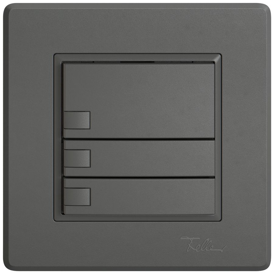 UP-Universaltaster EDIZIO.liv UNI SNAPFIX® 12…48V o.LED 3× 1-Tbed.dgu