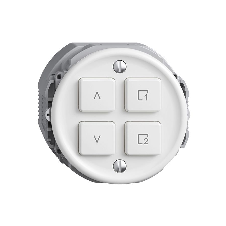 Station secondaire 1K/4T pour interrupteur stores scène Sdue Wiser blanc