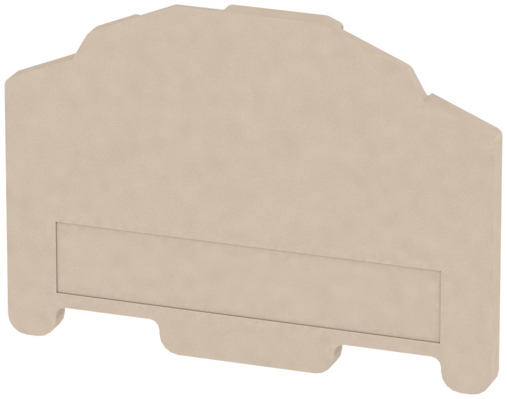 Paroi de fermeture/intermédiaire Weidmüller ZAP/TW7 50.5×36.2mm beige