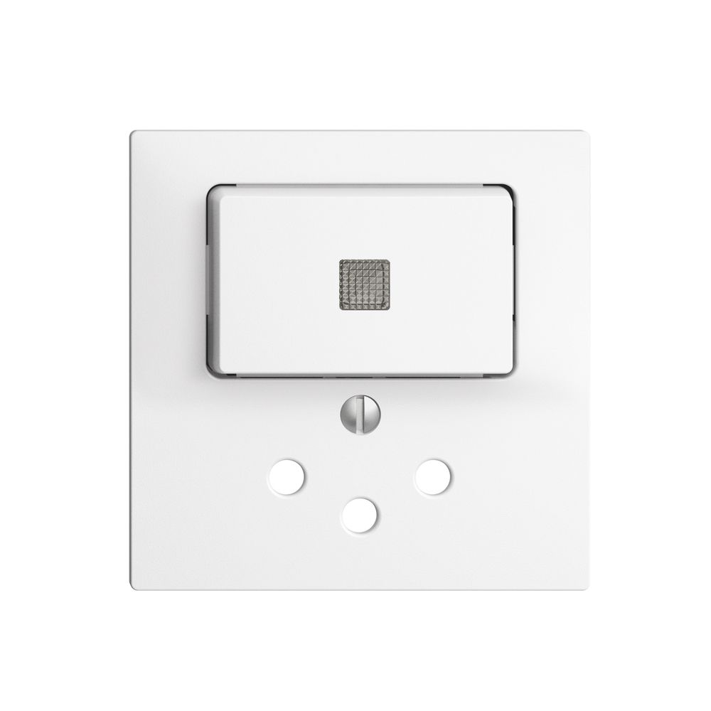 Kit frontal EDIZIOdue blanc 60×60mm T12, lentille,